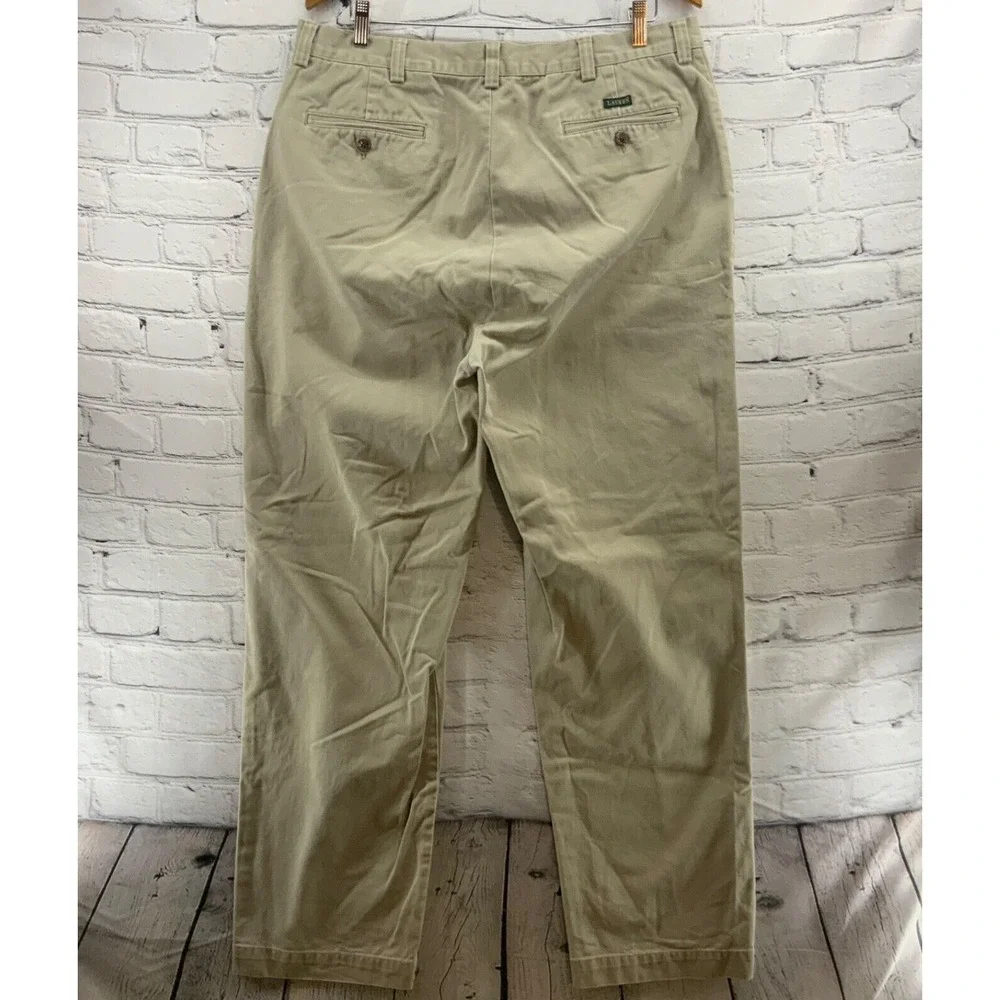 Ralph Lauren Beige Pants Mens sz 38x34 100%‎ Cotton